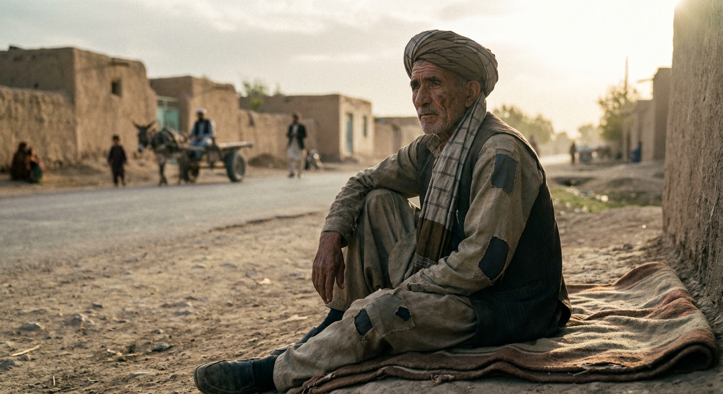 afghanistan cineamtic picture of poor guy